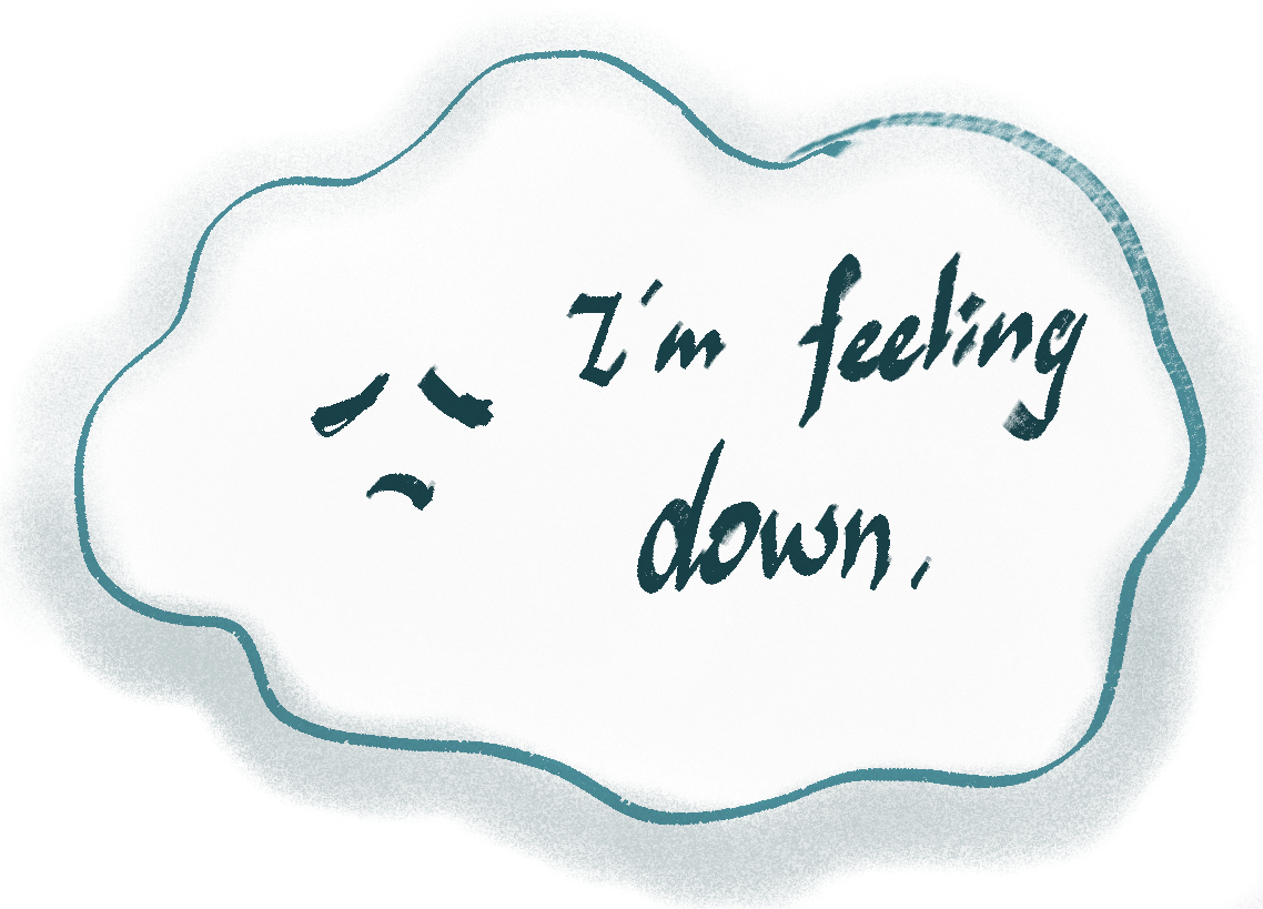 down