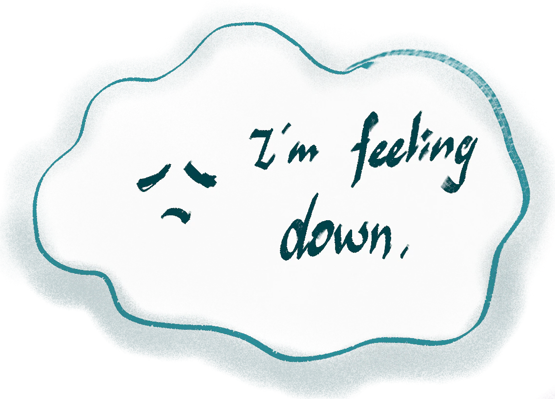down